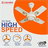 Candes Kwid 600mm/24 inch High Speed Anti-dust Decorative 5 Star Rated Ceiling Fan 858 RPM with 2 Yrs Warranty (Pack of 1,Ivory)