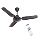 Candes Amaze 900 mm Anti Dust Decorative 3 Blade Ceiling Fan With Remote (Pack of 1) (Coffee Brown)