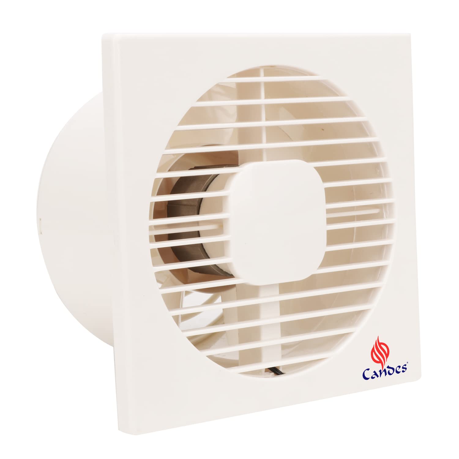 Candes Vento 200 MM (8 Inches) 100% CNC Winding 5 Blade Exhaust Fan - 1 Year Warranty (White)