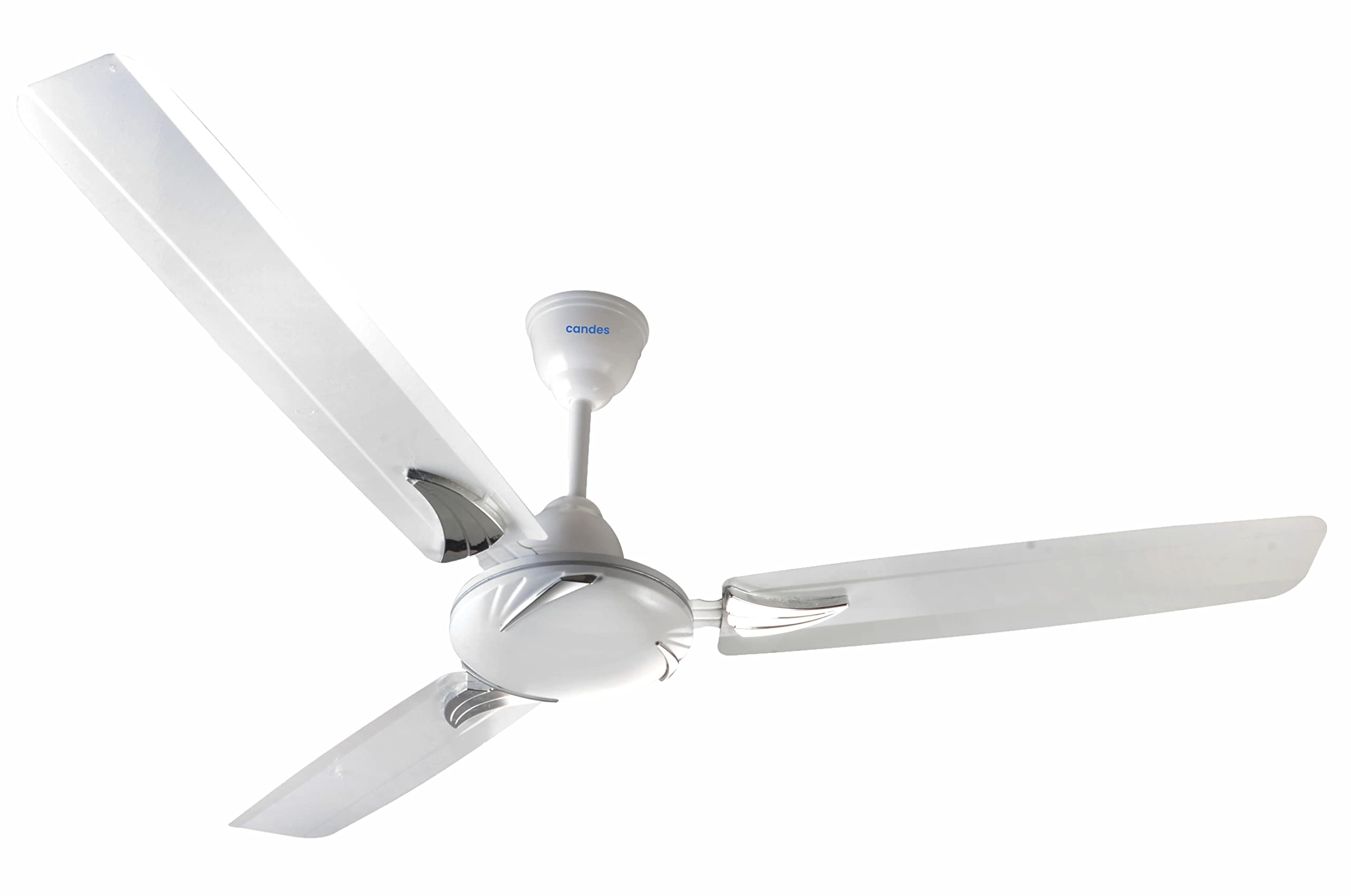 Candes Lynx 1200mm/48 inch High Speed Anti-dust Decorative 3 Star Rated Ceiling Fan 2 Yrs Warranty (White) Pack of 1