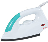 Candes EI104 Light Weight Electric Dry Iron White & Green 100% Non Stick Teflon Coating, 1 Year Warranty