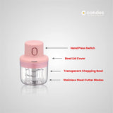 Candes Photon Electric Mini Chopper with USB | Portable Small Food Processor for Garlic/Chili/Ginger/Onion