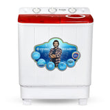Washing machine Variation (8.0 Kg, Red & White)
