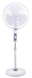 Candes Platine 400mm 3 Blade Automatic Oscillation Pedestal Fan With 2 Years Warranty (White Silver)