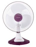 Candes Desker Table Fan for Cooling with Automatic Oscillation (400 MM) 80W (White Cherry)