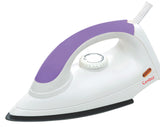 Candes EI103 Light Weight Electric Dry Iron White & Purple 100% Non Stick Teflon Coating (1 Years Warranty)
