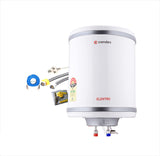 Candes 25 Litre Elentro 5 Star Rated Automatic Instant Storage Electric Water Heater with Special Metal Body Anti Rust Coating With Installation Kit, 2KW Geyser (White)