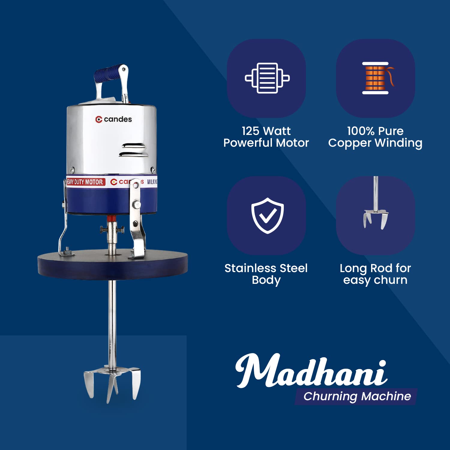 Electric Madhani for Making Butter Milk, Lassi, Cream, Curd 12L