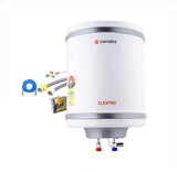 Candes Geyser 15 Litre | 1 Year Warranty | Water Heater for Home, Water Geyser, Water Heater, Electric Geyser, 5 Star Rated Automatic Instant Storage Water Heater, 2KW - Elentro (White)