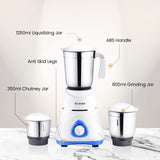 Candes Bolt 550-Watt Mixer Grinder with 3 Jars, Powerful Motor and 2 Year Warranty on Motor, (Blue White)