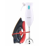 Candes EI-106 Light Weight Electric Dry Iron + Hand Blender 250 Watts (Super Combo)