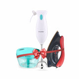 Candes 250W Hand Blender + 1000 Watt Electric Dry Iron + Quick Hand Stainless Steel Vegetable & Fruits Chopper (Super Combo)
