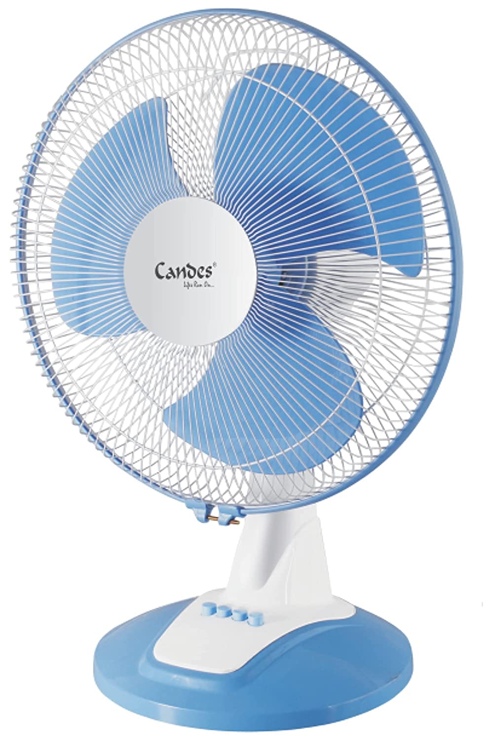 Candes Desker Table Fan for Cooling with Automatic Oscillation (400 MM) 80W (Blue)