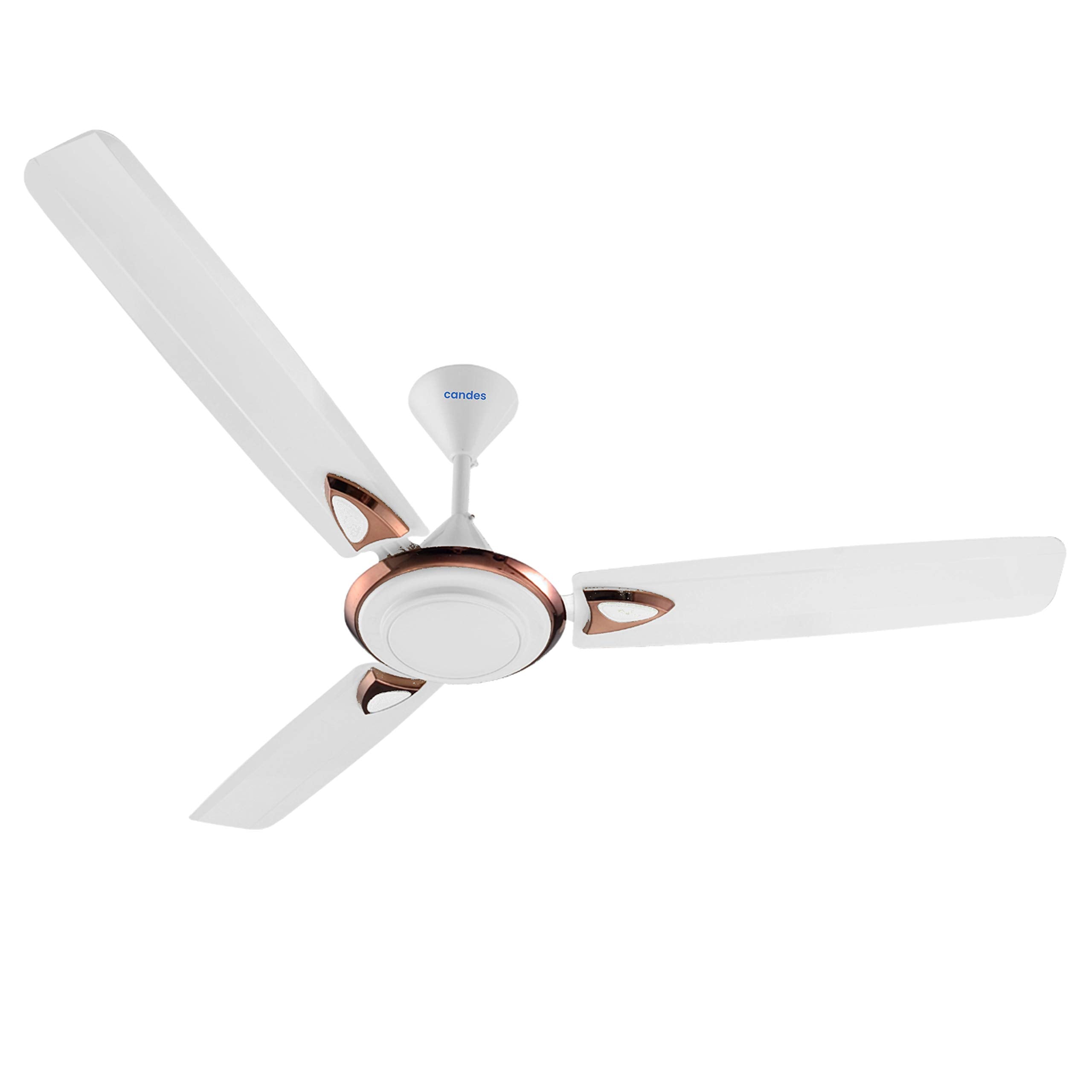 Candes Breeza 1200mm/48 inch High Speed Anti dust Decorative 5 Star Rated Ceiling Fan 400 RPM with 2 Yrs Warranty (Pack of 1,Coffee Brown) (White, Pack of 1)