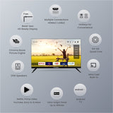 Candes Frameless 43 Smart LED TV – 1GB Black (Model Id - CANDES43SMCF43S001)