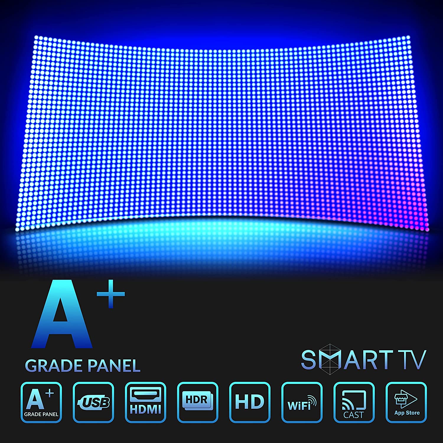 Candes Frameless 32  Smart LED TV – 1 GB Black (Model Id - CANDES32SMCF32S001)