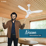 Nexon High Speed 1200 mm Designer Ceiling Fan White