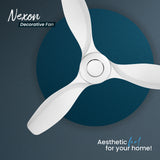 Nexon High Speed 1200 mm Designer Ceiling Fan White