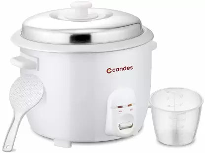 Aroma Easy Cook Electric Rice Cooker with Steaming Feature  (1.8 L, White) (B2B)